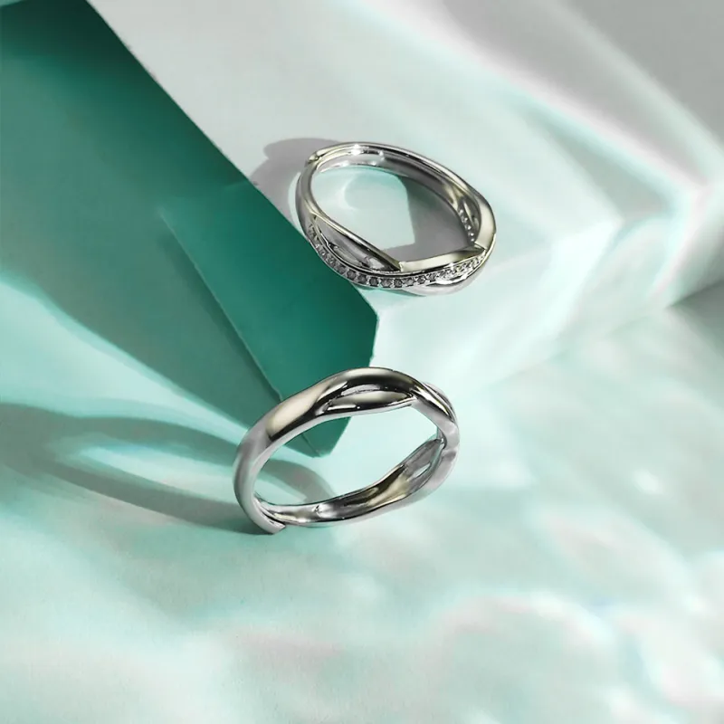 WANBAOYUANZHUBAO 925 Sterling Silver Rings Unisex-1