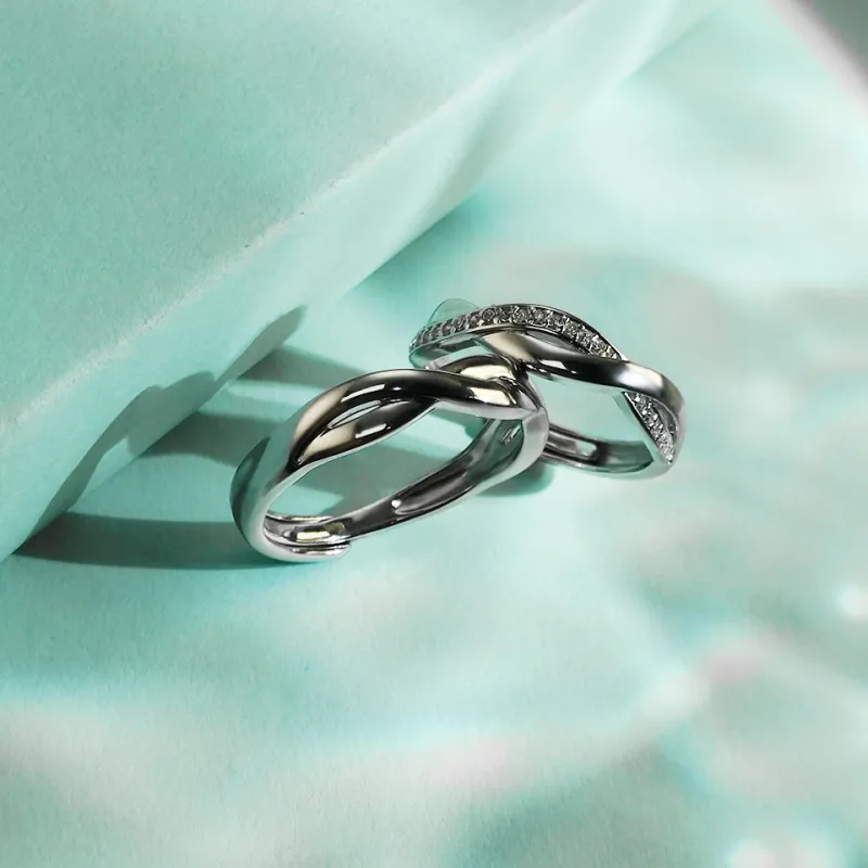 WANBAOYUANZHUBAO 925 Sterling Silver Rings Unisex-2