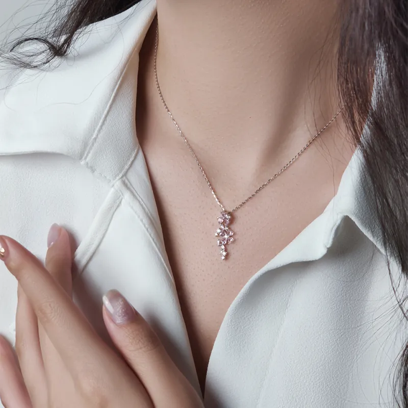 WANBAOYUANZHUBAO 925 Sterling Silver Necklaces Women's-1