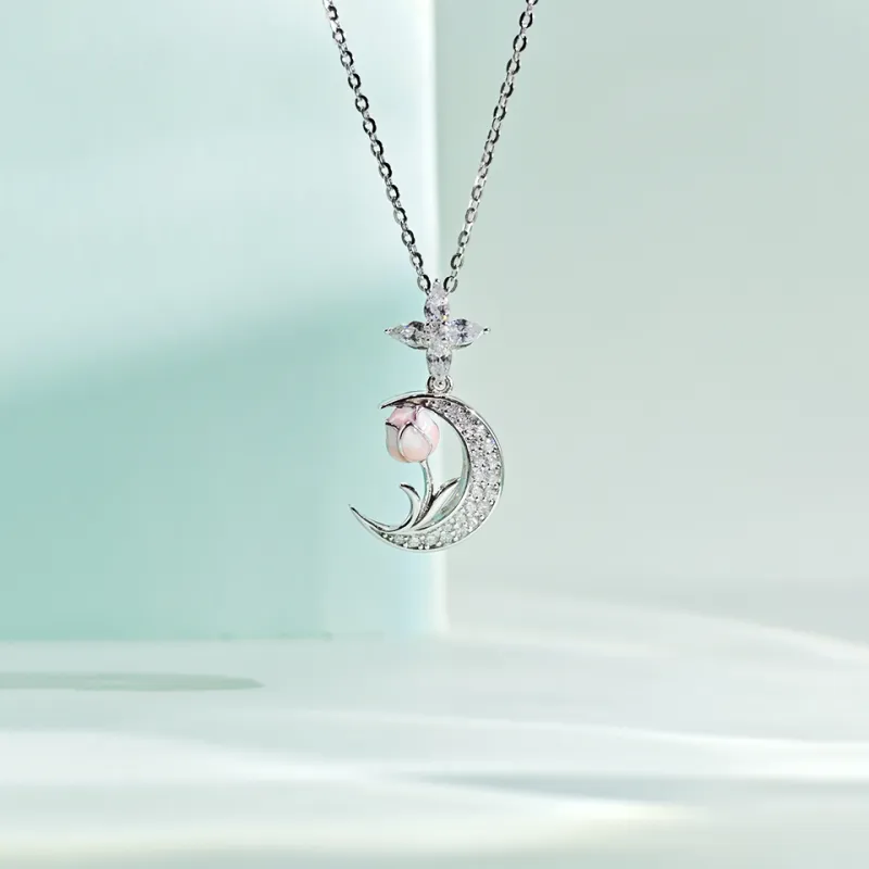 WANBAOYUANZHUBAO 925 Sterling Silver Necklaces Women's-2