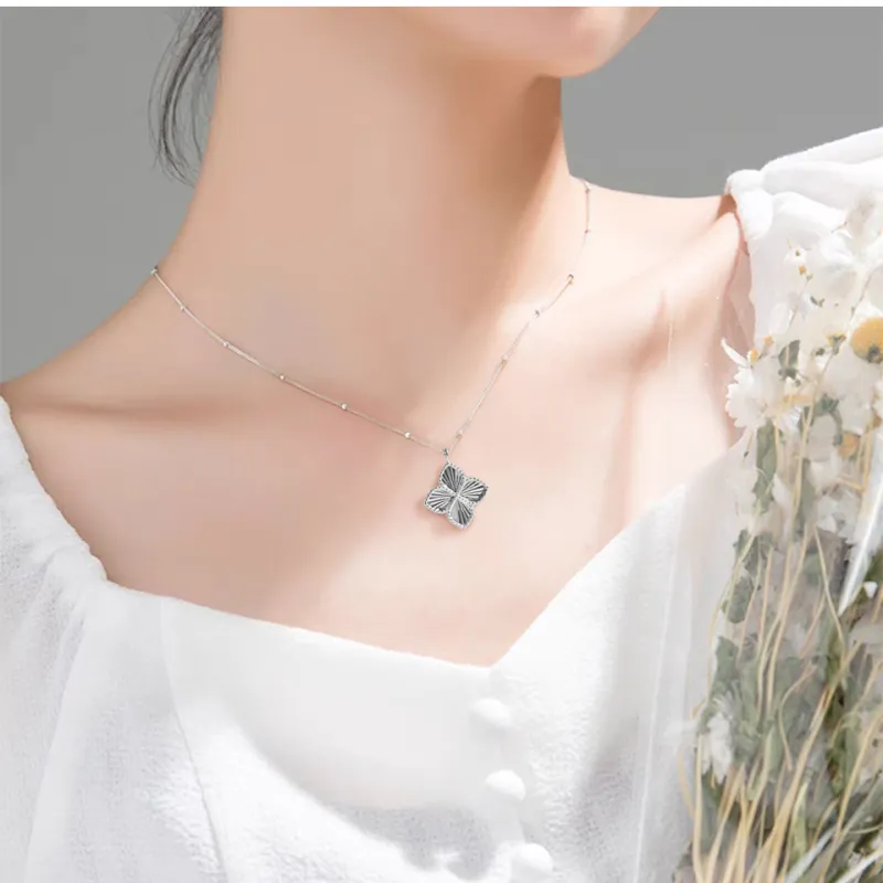 WANBAOYUANZHUBAO 925 Sterling Silver Necklaces Women's-1
