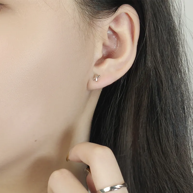 WANBAOYUANZHUBAO Silver 925 Stud Earrings Women's-2
