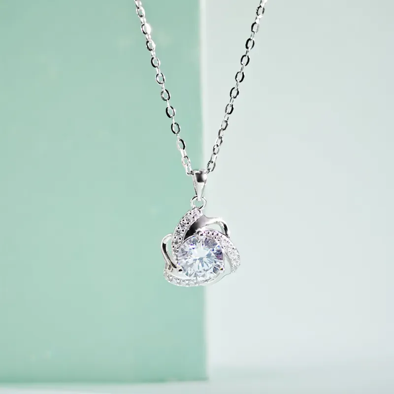 WANBAOYUANZHUBAO 925 Sterling Silver Necklaces Women's-4