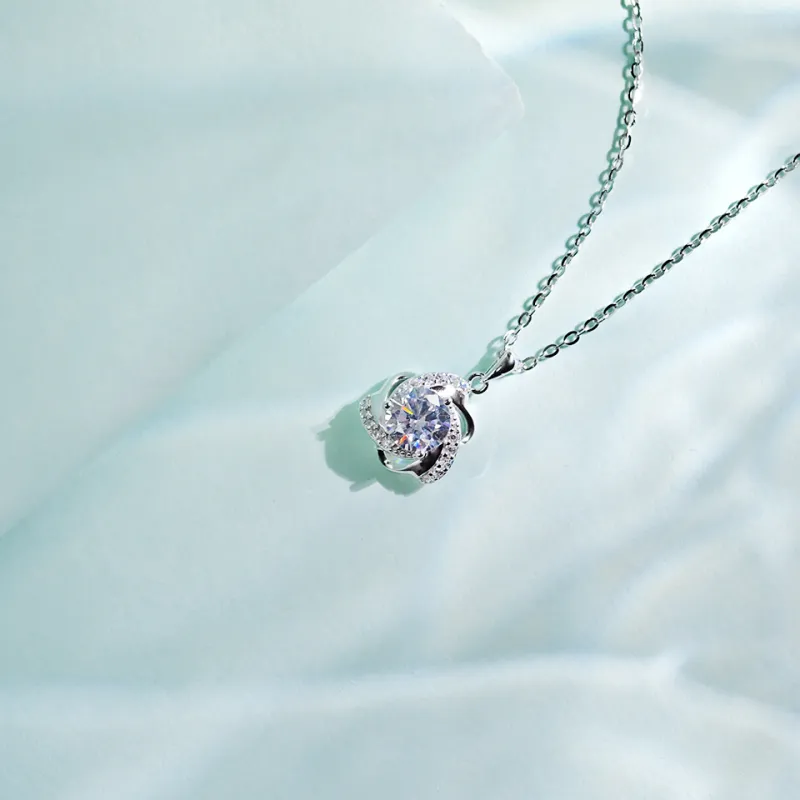 WANBAOYUANZHUBAO 925 Sterling Silver Necklaces Women's-3