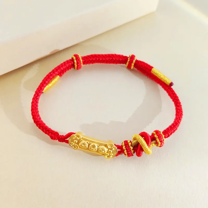 WANBAOYUANZHUBAO Gold Bracelet Unisex-3