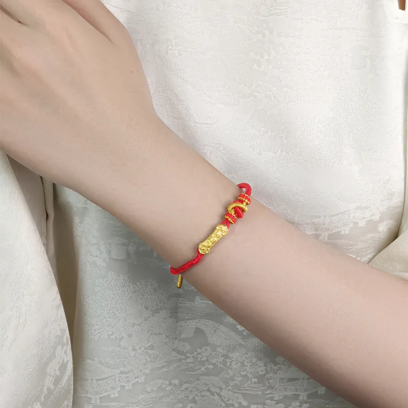 WANBAOYUANZHUBAO Gold Bracelet Unisex-1