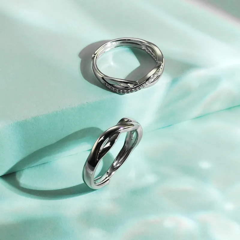 WANBAOYUANZHUBAO 925 Sterling Silver Rings Unisex-4