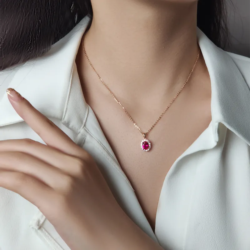 WANBAOYUANZHUBAO 925 Sterling Silver Necklaces Women's-2