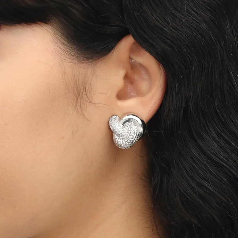 RSNY Gold Plated Copper Stud Earrings Women's-3