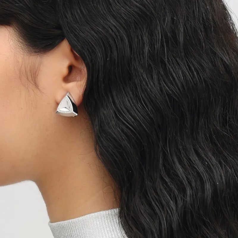 RSNY Gold Plated Copper Stud Earrings Women's-4