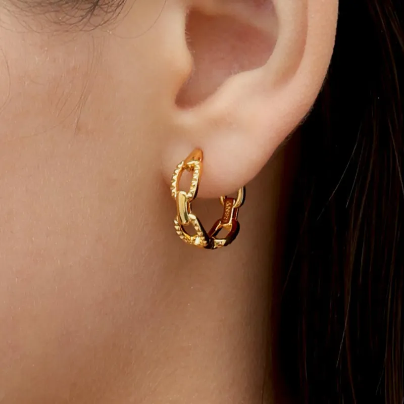 RSNY Gold Plated Copper Earrings Women's-4