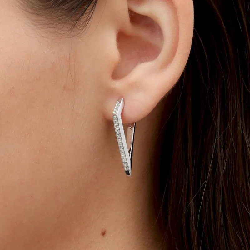 RSNY Rhodium plated Copper Earrings Women's-4