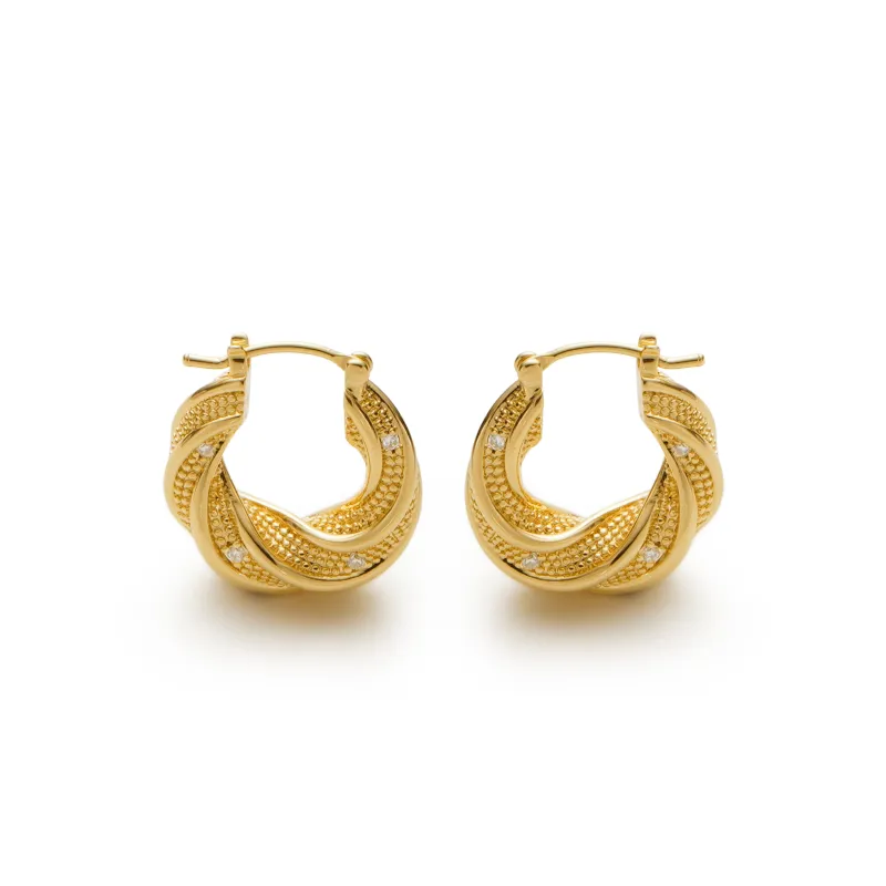 RSNY Gold Plated Copper Earrings Women's-1