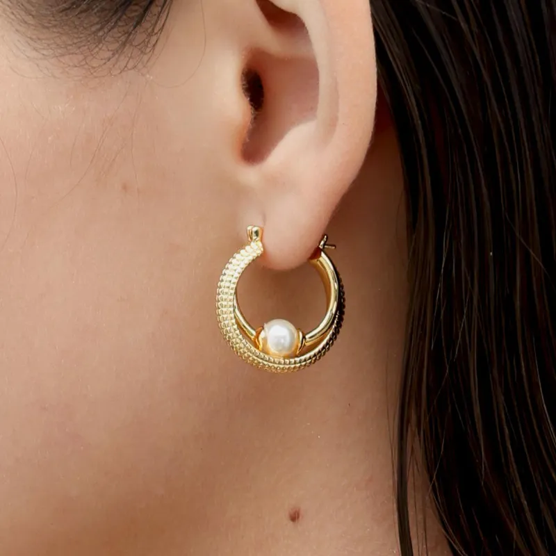 RSNY Gold Plated Copper Earrings Women's-3