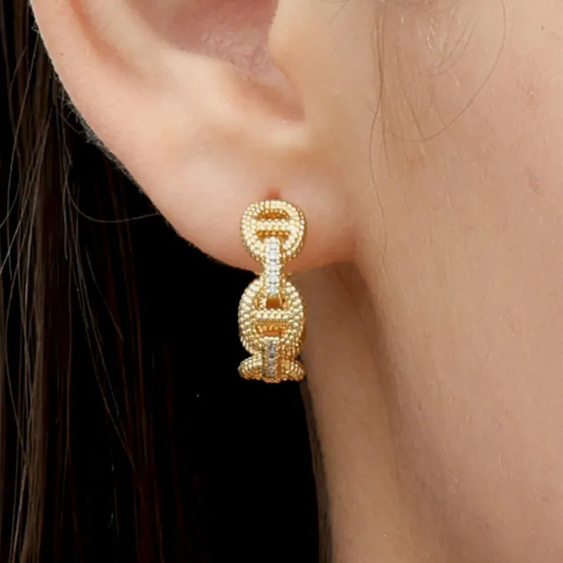 RSNY Gold Plated Copper Earrings Women's-1