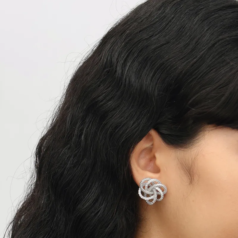 RSNY Gold Plated Copper Stud Earrings Women's-3