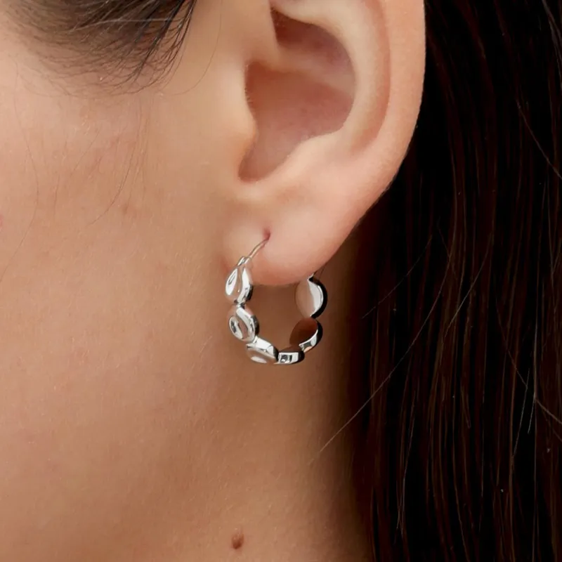 RSNY Rhodium plated Copper Earrings Women's-2