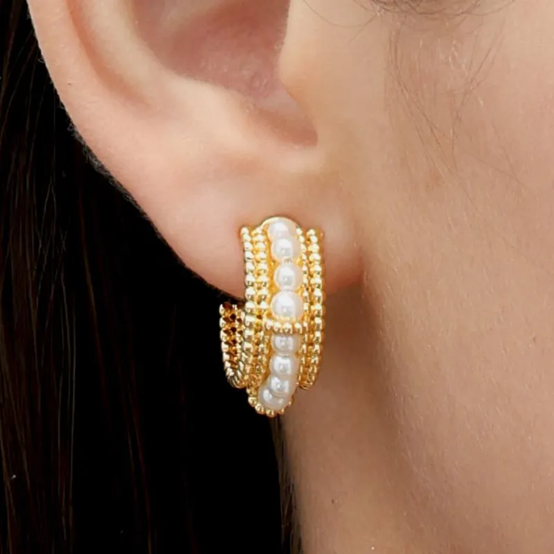RSNY Gold Plated Copper Earrings Women's-1