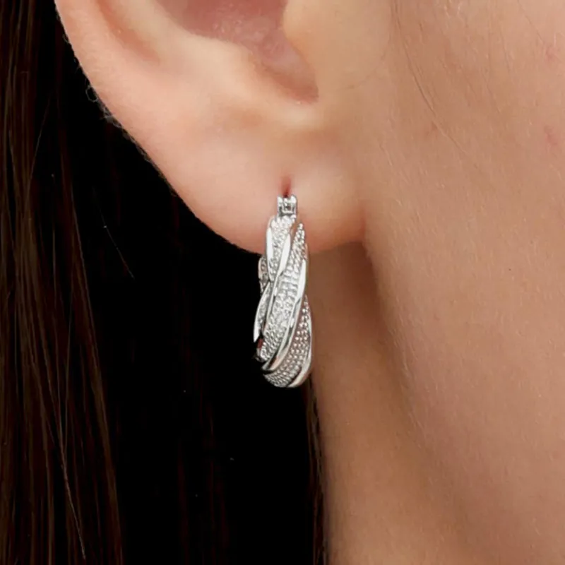 RSNY Rhodium plated Copper Earrings Women's-1