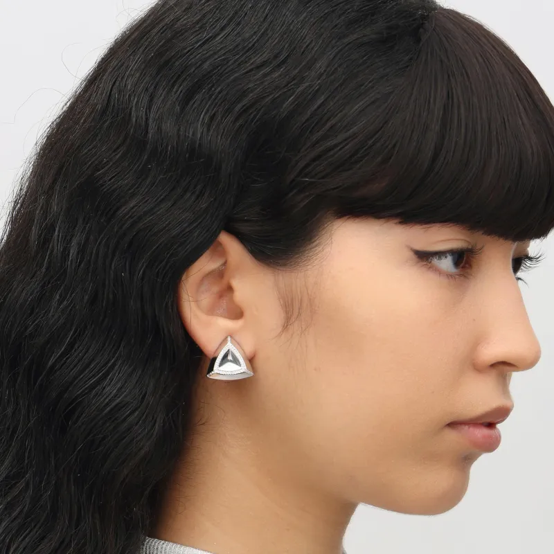 RSNY Gold Plated Copper Stud Earrings Women's-3