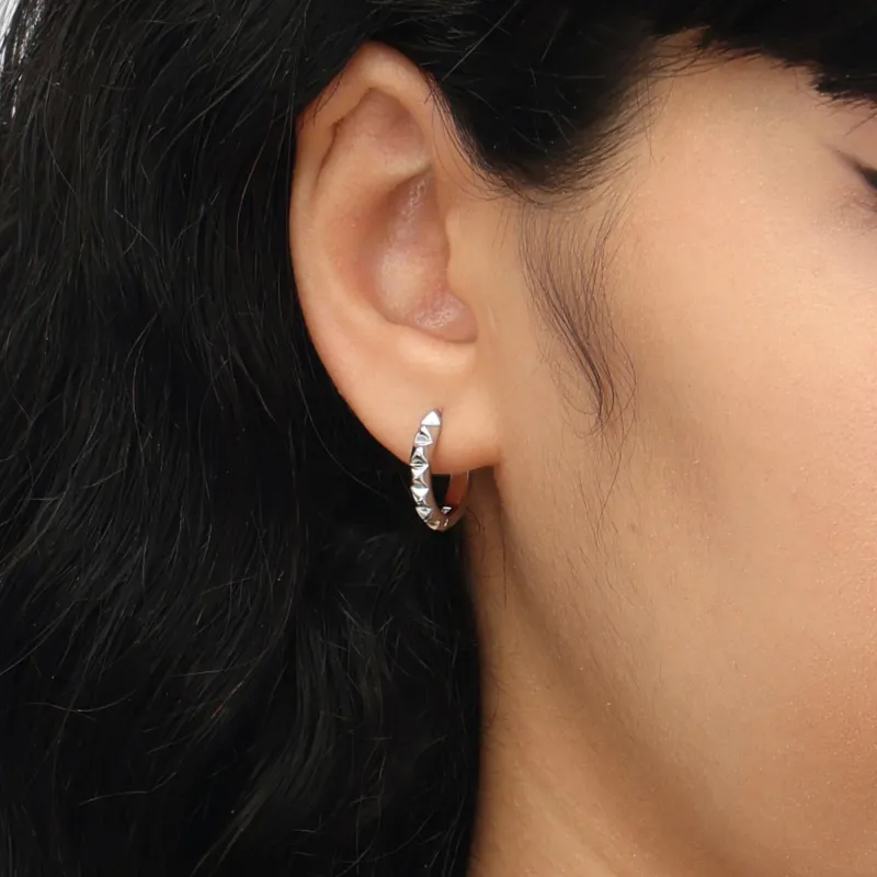 RSNY Hoop Earrings Gold Plated Copper Women's-3