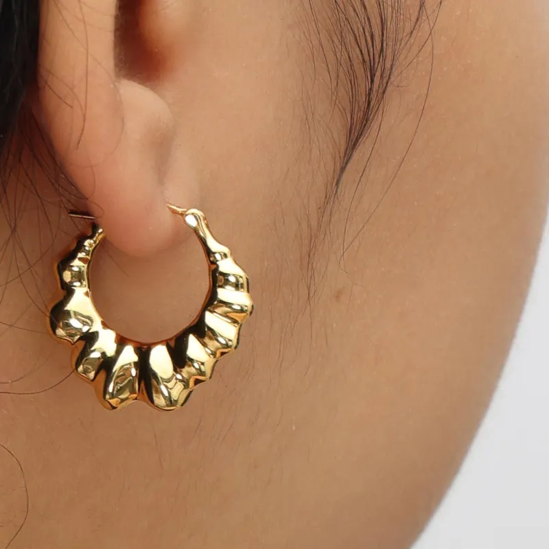 RSNY Gold Plated Copper Earrings Women's-3