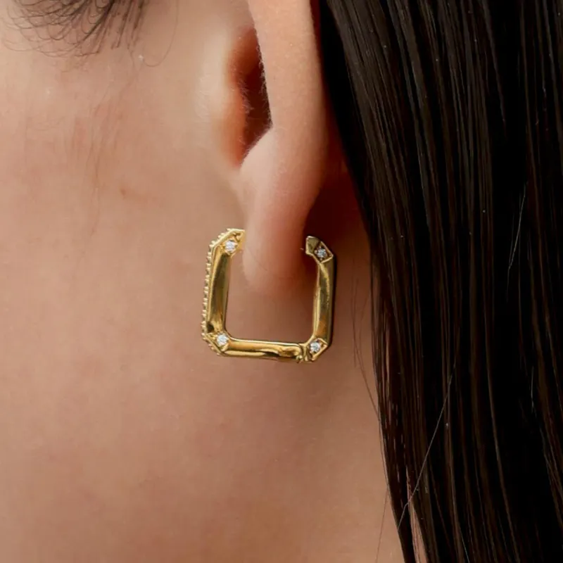 RSNY Gold Plated Copper Earrings Women's-4