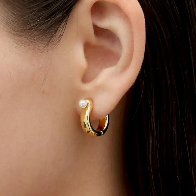 RSNY Gold Plated Copper Earrings Women's-2