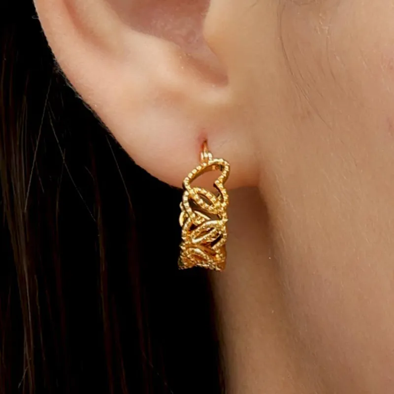 RSNY Gold Plated Copper Earrings Women's-1
