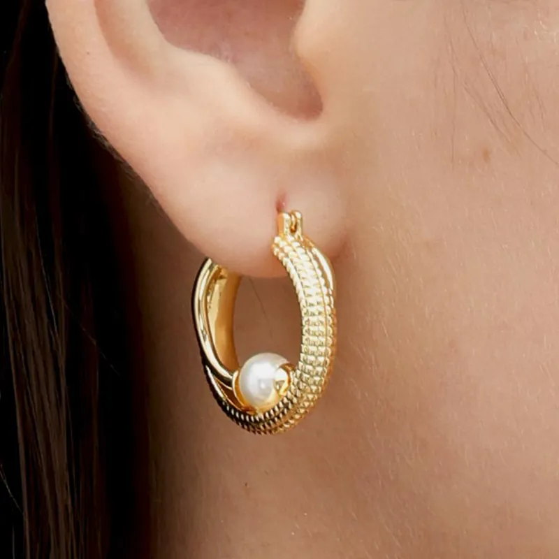 RSNY Gold Plated Copper Earrings Women's-1