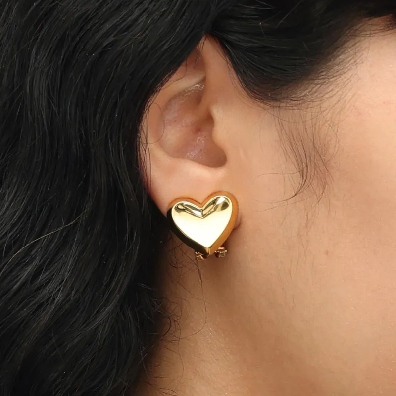 RSNY Gold Plated Copper Stud Earrings Women's-3