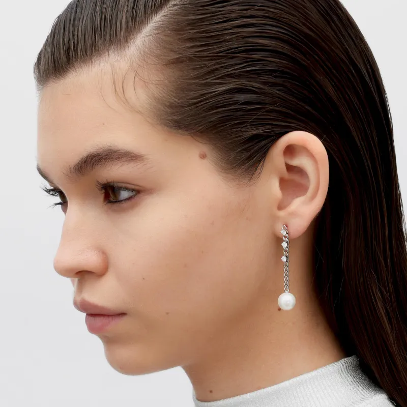 RSNY Rhodium plated Copper Earrings Women's-1