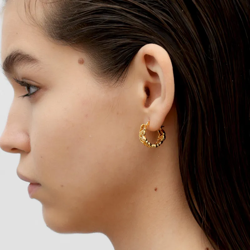 RSNY Gold Plated Copper Earrings Women's-2