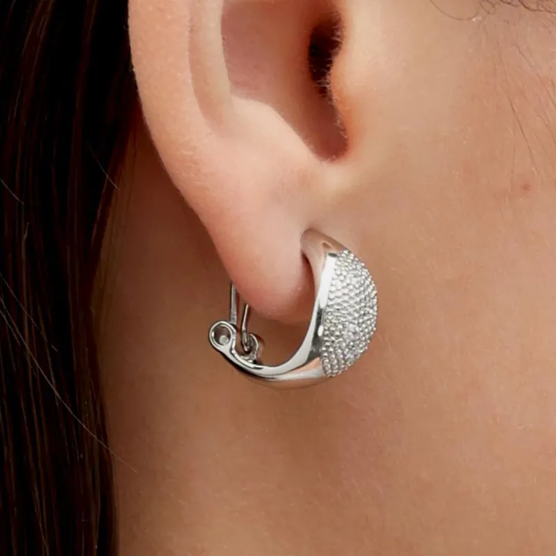 RSNY Rhodium plated Copper Earrings Women's-2