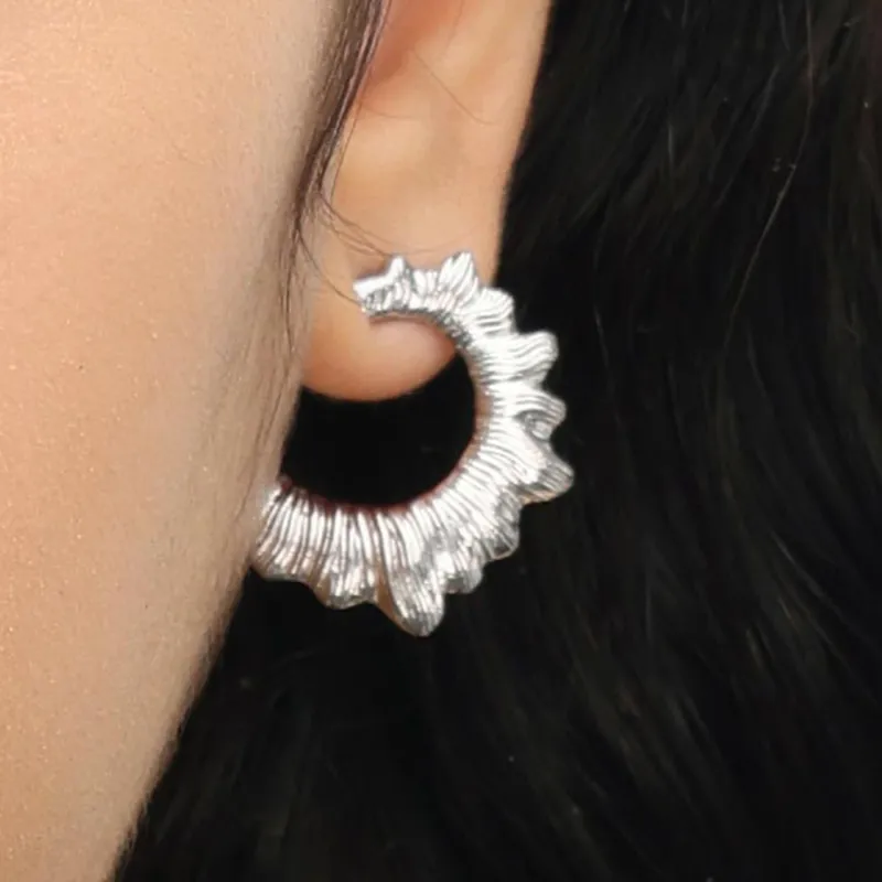 RSNY Gold Plated Copper Stud Earrings Women's-5