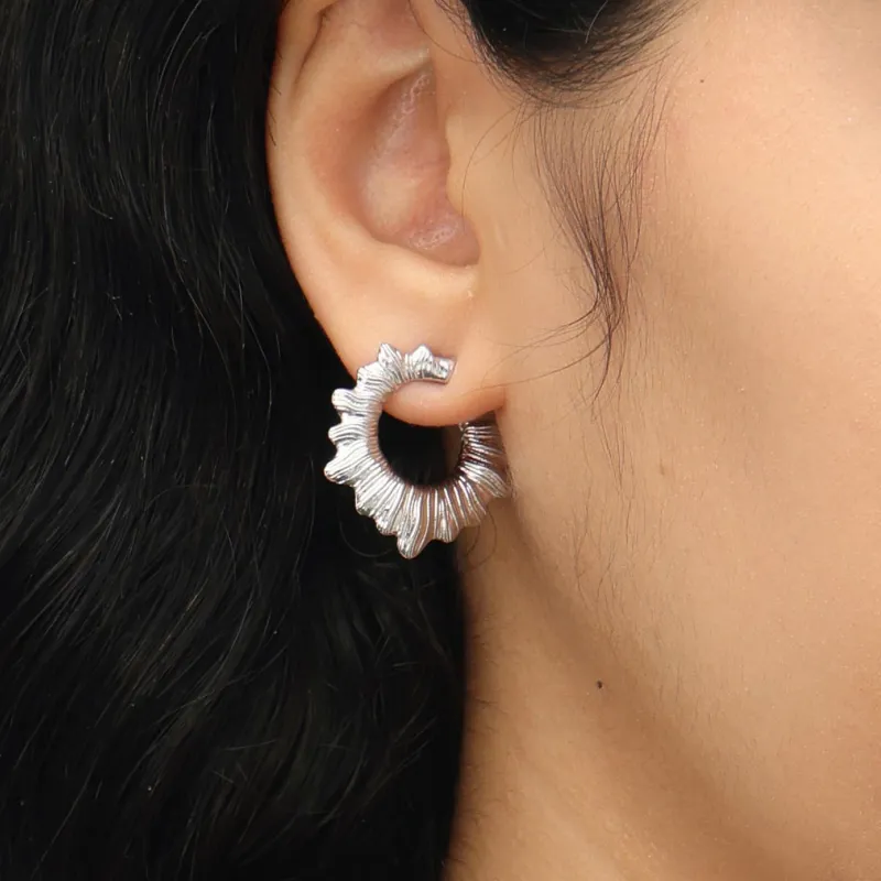 RSNY Gold Plated Copper Stud Earrings Women's-3