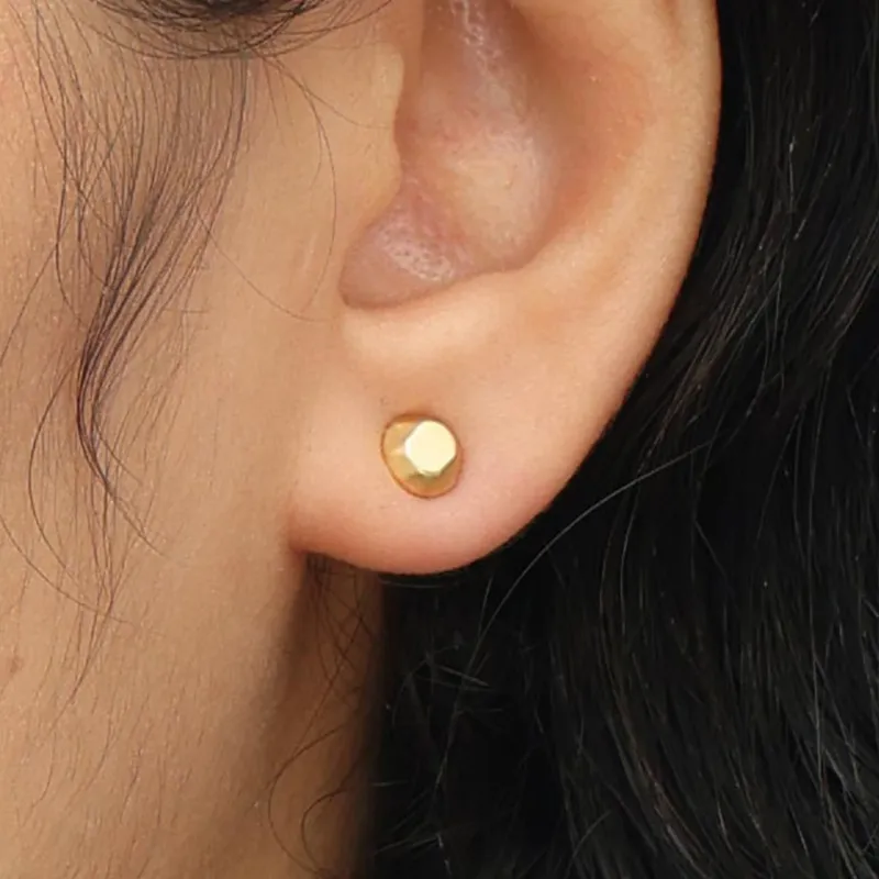 RSNY Gold Plated Copper Stud Earrings Women's-5