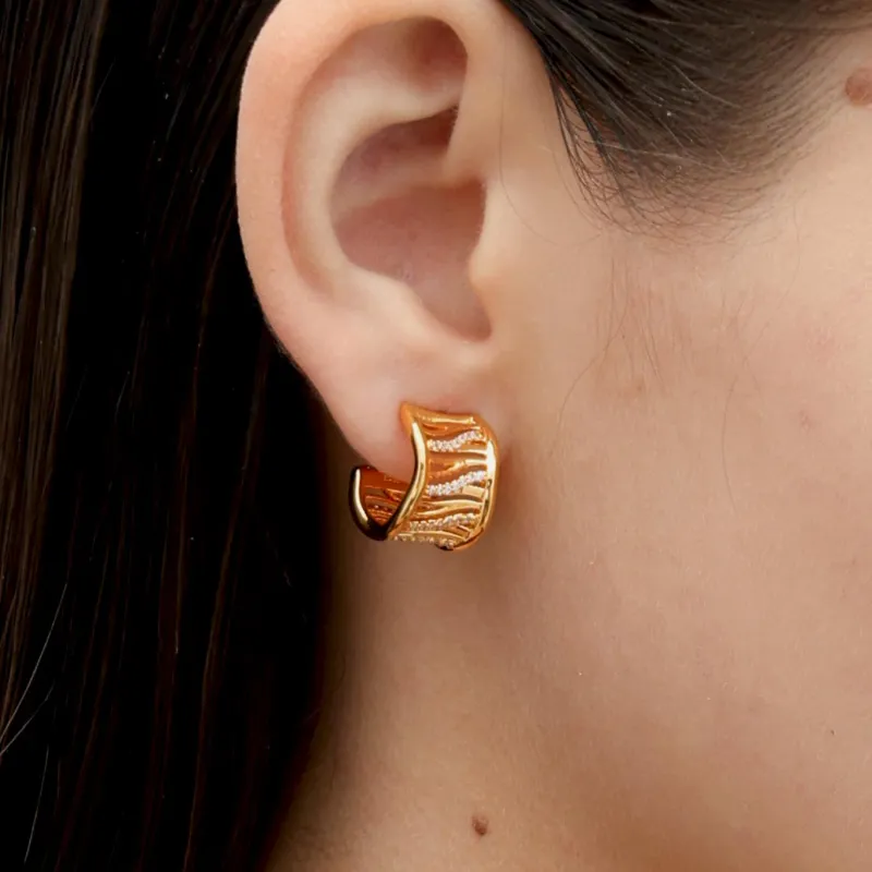 RSNY Gold Plated Copper Earrings Women's-2