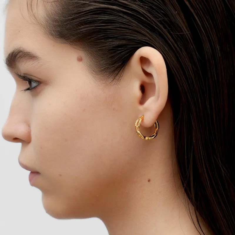 RSNY Gold Plated Copper Earrings Women's-3