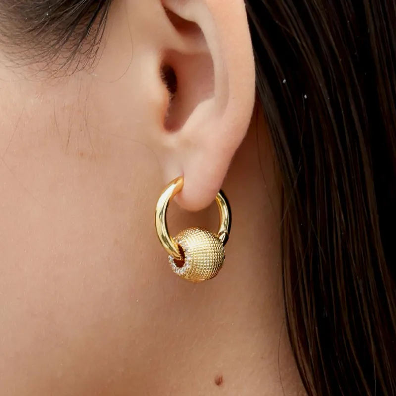 RSNY Gold Plated Copper Earrings Women's-4