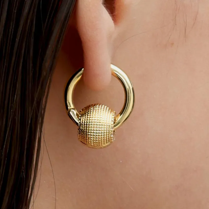 RSNY Gold Plated Copper Earrings Women's-2