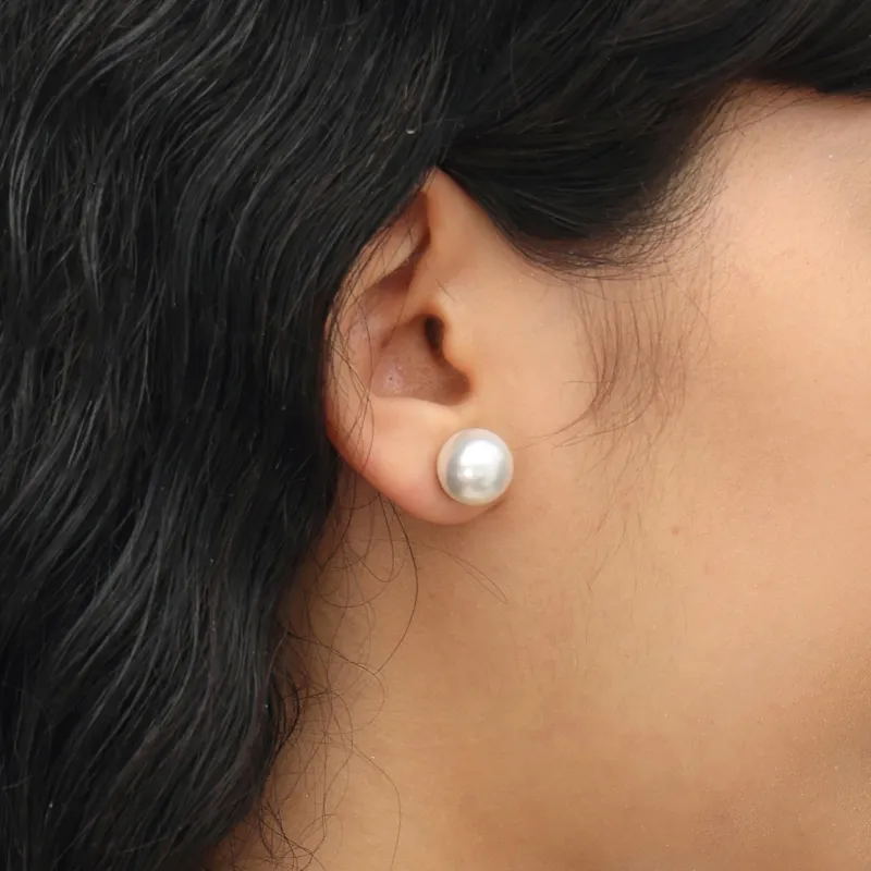 RSNY Gold Plated Copper Stud Earrings Women's-3