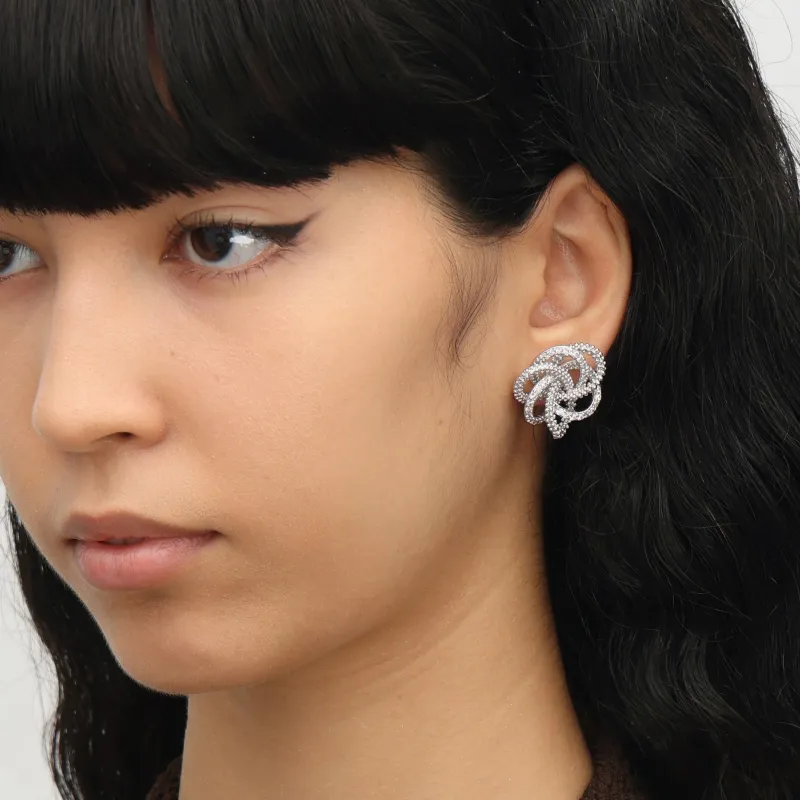 RSNY Gold Plated Copper Stud Earrings Women's-2