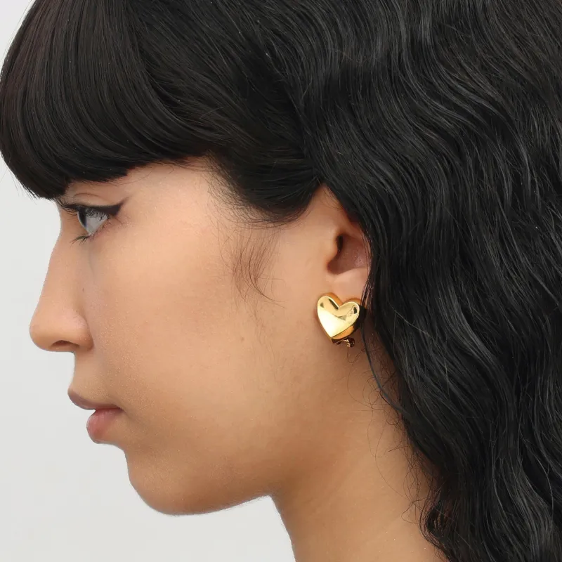 RSNY Gold Plated Copper Stud Earrings Women's-4