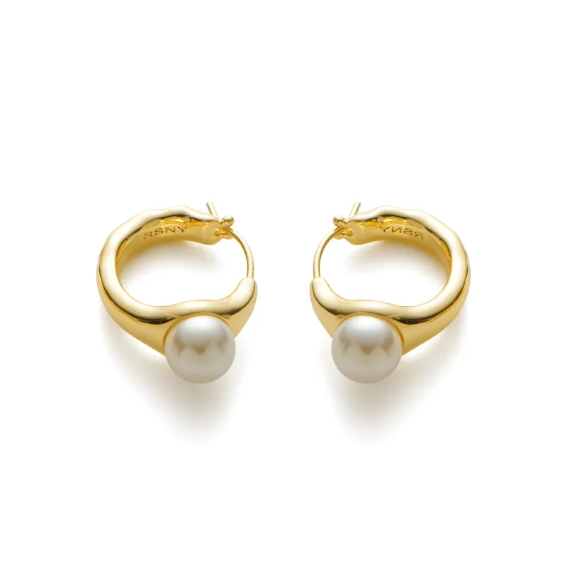 RSNY Gold Plated Copper Earrings Women's-4
