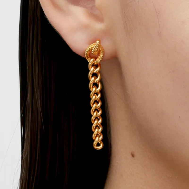 RSNY Gold Plated Copper Earrings Women's-1