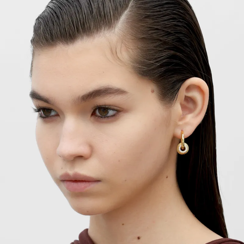 RSNY Gold Plated Copper Earrings Women's-3