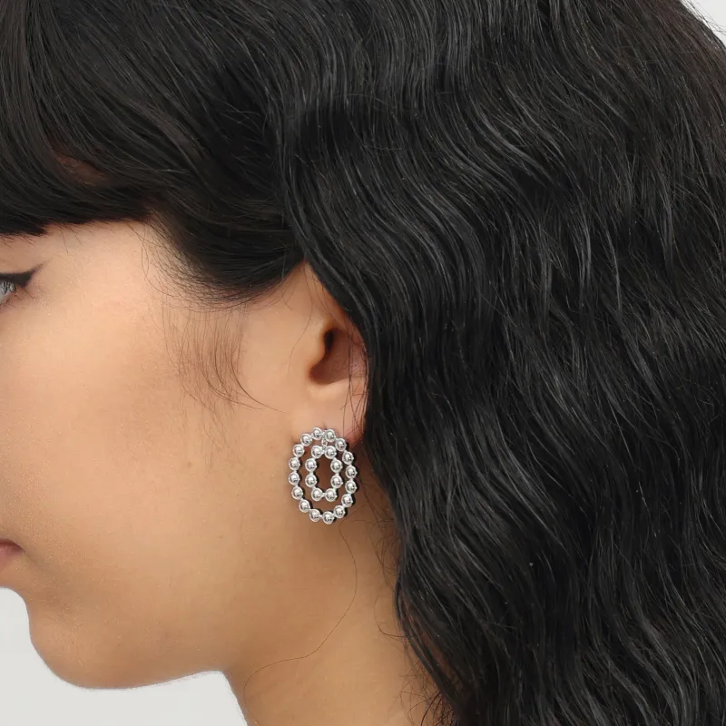 RSNY Gold Plated Copper Stud Earrings Women's-4