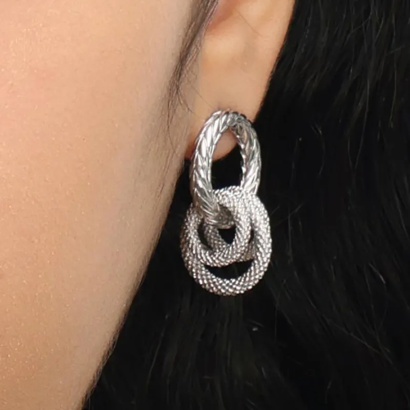 RSNY Gold Plated Copper Stud Earrings Women's-5