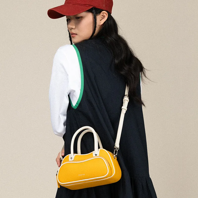 Omentar Cow Leather Crossbody One Shoulder Handbag Women's Multicolor-5